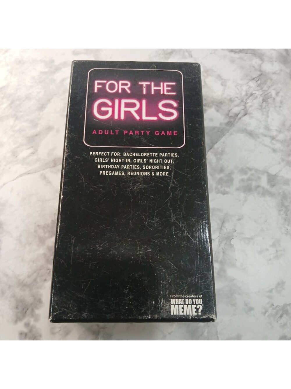For The Girls Adult Party Game by What Do You Meme? Complete 450 Cards & Spinner